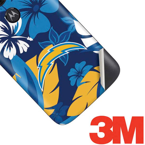 NFL Los Angeles Chargers Tropical Print Moto E5 Play Skin
